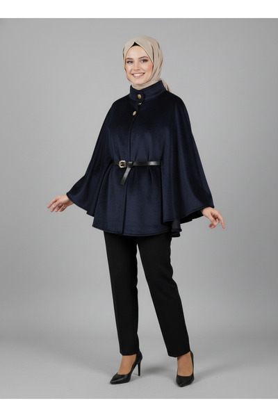 BENAHOLL Alvara Fox Poncho-ZŞ2879 Bleumarin