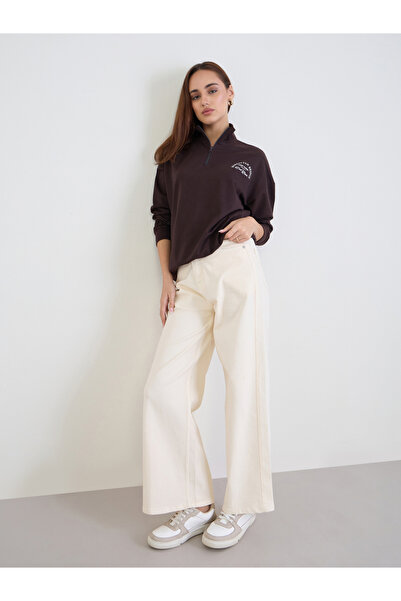 Styli Black Oversized Sweatshirt