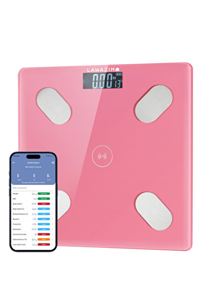 Lawazim Body Scale Bluetooth - Smart Glass Scale for Weight and Fitness Tracking