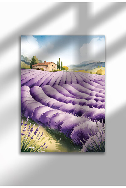 21mxm Unframed Lavender Canvas Poster - Digital Print on Matte Canvas - Rolling hills of lavender