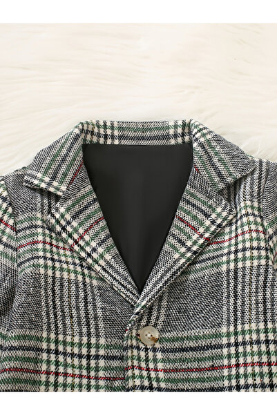 Take Two By Styli Checked Button Up Coat