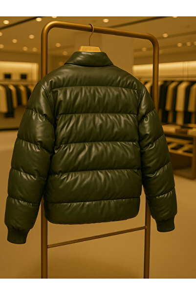 Chirkef Green Men's Bomber Jacket Coat