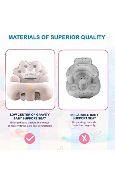 Generic Baby Sitting Support Seat Sitting Chair Baby Sofa Toy Learn Sitting Seat With Non-Slip Bottom