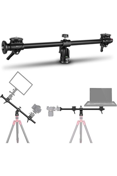 NEEWER 30"/76cm Horizontal Tripod Center Axis Boom Arm (3/8" Screw, Aluminum)