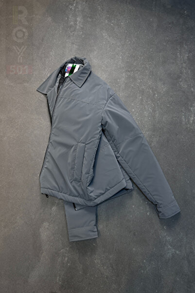 ROY501 Men's Puffer Jacket Windproof Winter Lightweight Puffer Jacket Men's Thick Jacket Men's Shiny Jacket