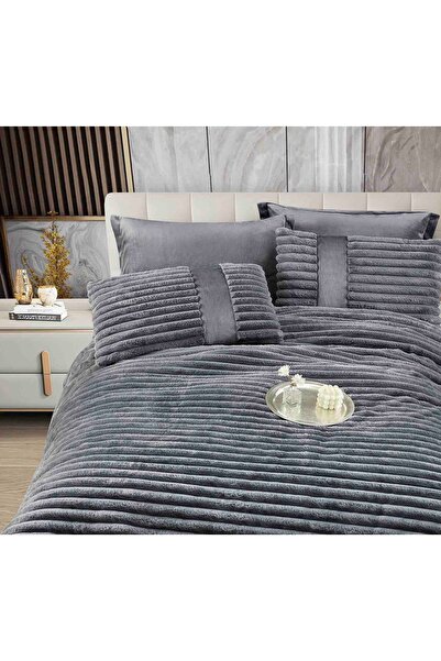 CHIRASO Cocolino Duvet Set Rabbit Fur and Velvet 200x230, ELASTIC Sheet 180x200, 4 Pillowcases