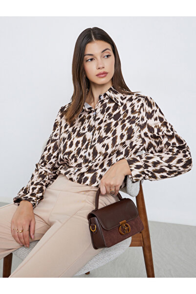 Styli Women Animal Print Long Sleeve Shirt