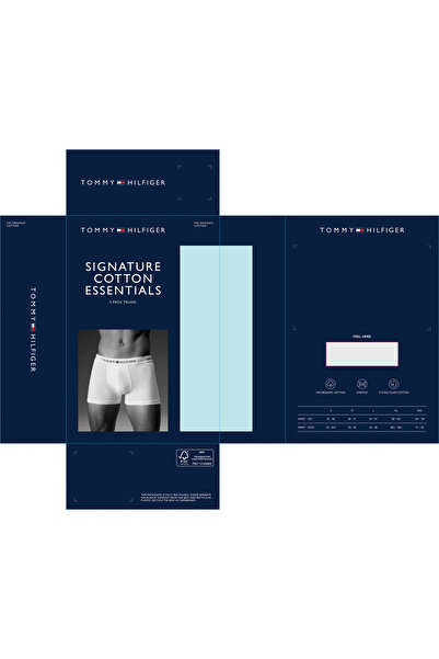 Tommy Hilfiger Men Black Waistband Trunks Pack of 3