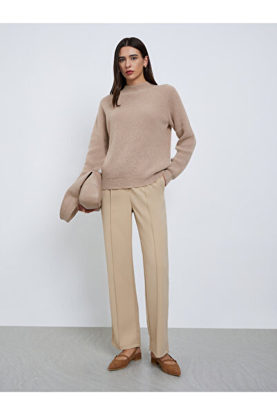 Styli Beige Regular Fit Sweater