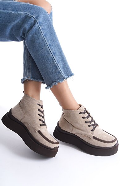 FEMME Kadın Bağcıklı Kalın Tabanlı Günlük Bot Floor