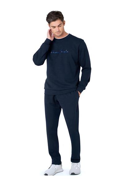 Pierre Cardin Men's Pajama Set, 3 Thread Count, Pockets, Crew Neck