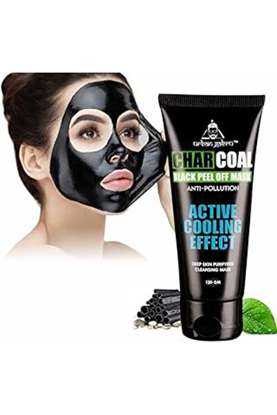 UrbanGabru Charcoal Peel-Off Mask, Deep Cleansing, 60g (for Oily Skin)