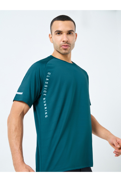 Styli Regular Fit Side Placement Print Detailing Athleisure T-Shirt