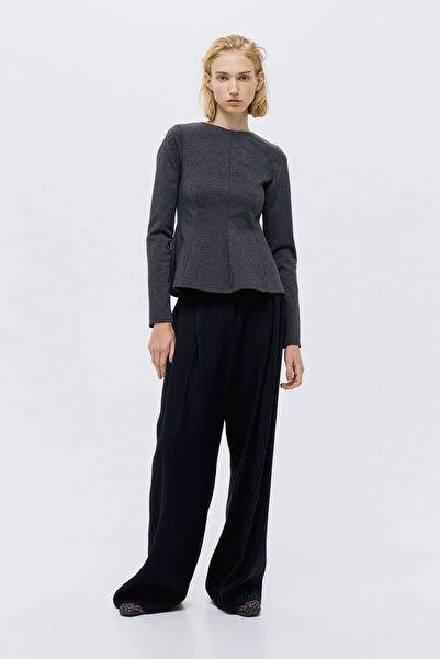 H&M Peplumlu Jarse Üst