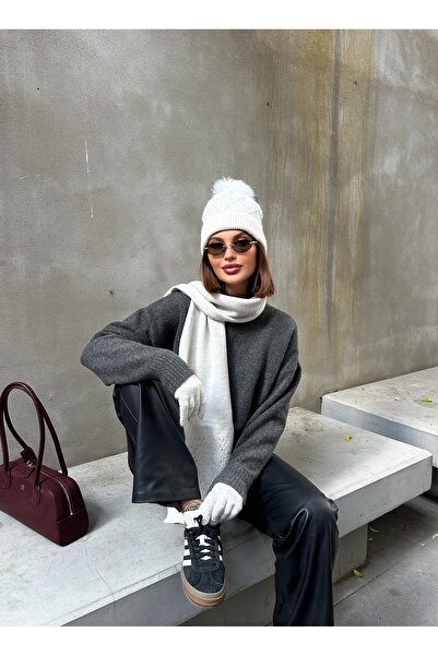 LAGRANZE Rani Women's Scarf Beanie Gloves Set of 3