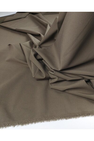 Kumaş Parça قماش بولي فيسكوز باللون الأخضر الزيتوني (العرض 140 سم × الطول 130...