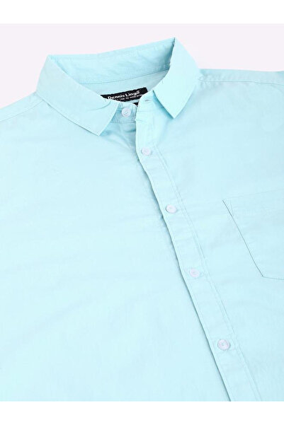 Dennis Lingo By Styli Men Slim Fit Pure Cotton Solid Casual Shirt