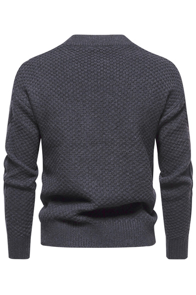 Take Two By Styli Navy Blue Cable Knit Sweater