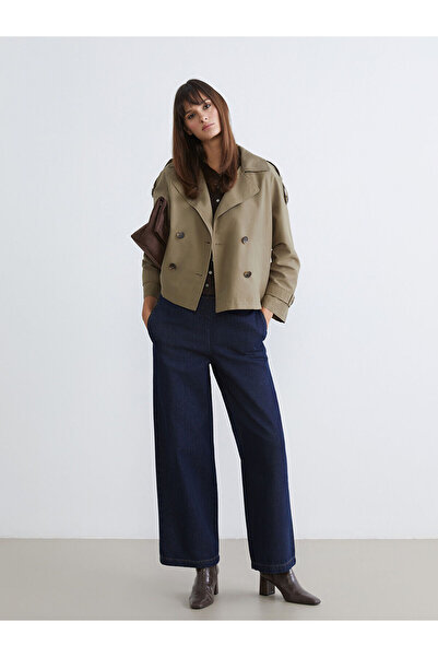 LC Waikiki New Season Wideleg Women's Jean Pants with Elastic Waist