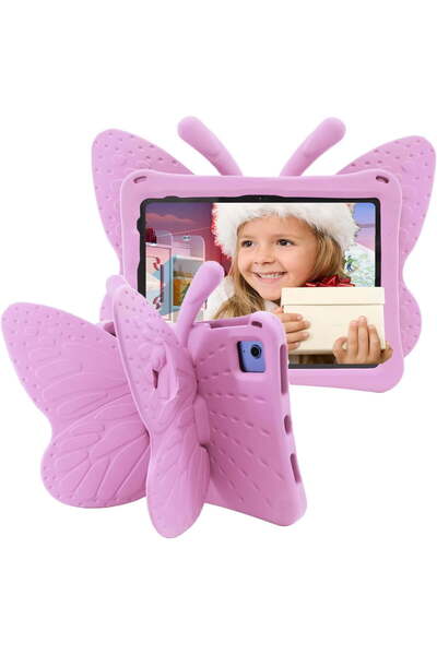 HYX Cute Butterfly Kids Case for Apple iPad 11th Gen (11") & 10th Gen (10.9") - Pink