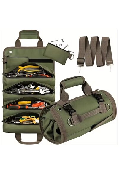 telux Geantă de scule profesională pliabilă și portabilă - Oxford 1680D, 4 co...