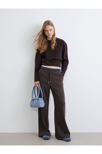 LC Waikiki Γυναικείο φούτερ με φαρδύ πόδι με ελαστική μέση