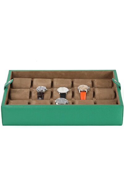 Onywatch Leather Watch Box Watch Collection Box Multiple Watch Box 15Pcs