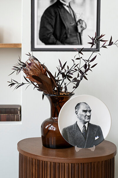 Keramika Atatürk Portre Hediyelik/Dekoratif Tabak 18675