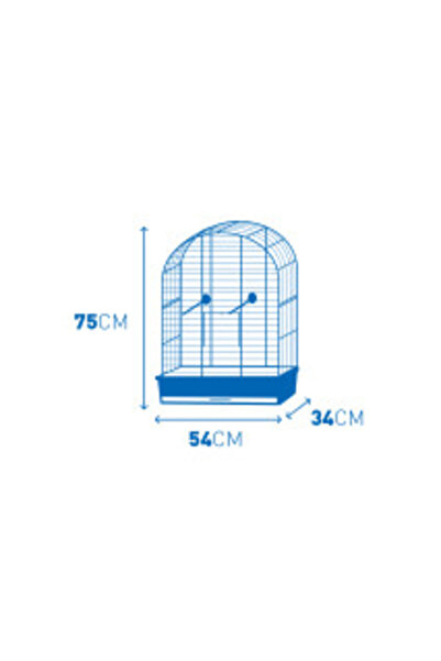 LAROY GROUP Eliza bird cage, 54x34x75 cm, White