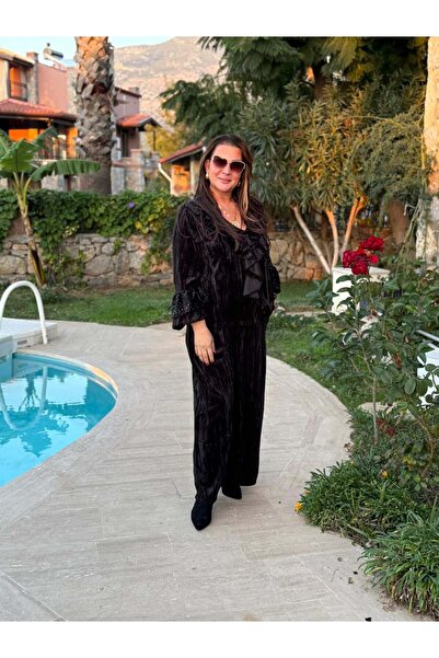 Punta Otantik Nc7930 Spanish Model Sleeves Pulpayeted Italian Velvet Suit Black