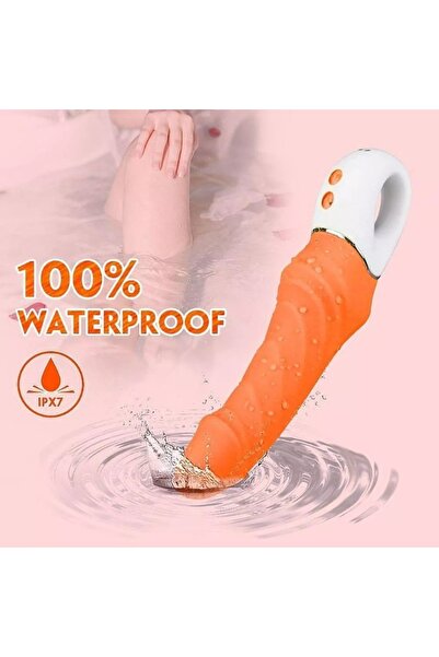 OEM Realistic insertion massage tool, Tornado, 9 vibration modes, 23 cm, flexible, silent