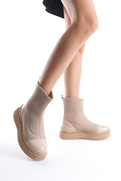 FEMME Kadın Kalın Taban Streç Günlük Bot Sasha