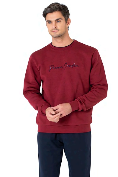 Pierre Cardin Men's Pajama Set, 3 Thread Count, Pockets, Crew Neck