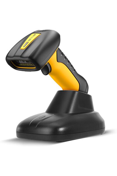 NETUM NT-1202W Upgraded Industrial 2D Bluetooth Barcode Scanner with Charging Dock