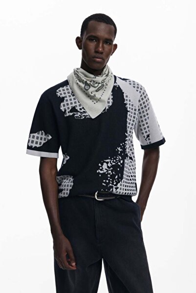 Desigual Printed Jacquard T-shirt