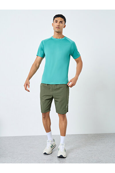 Styli Men Green Regular Fit Athleisure Shorts