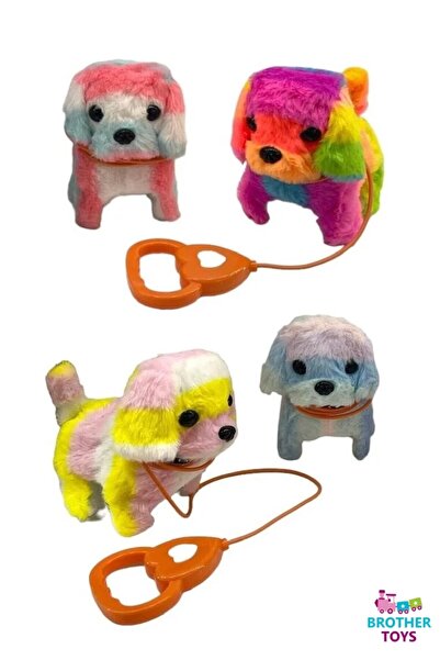 Brother Toys Peluş Yürüyen Havlayan Tasmalı Kumandalı Oyuncak Sevimli Köpek 1...