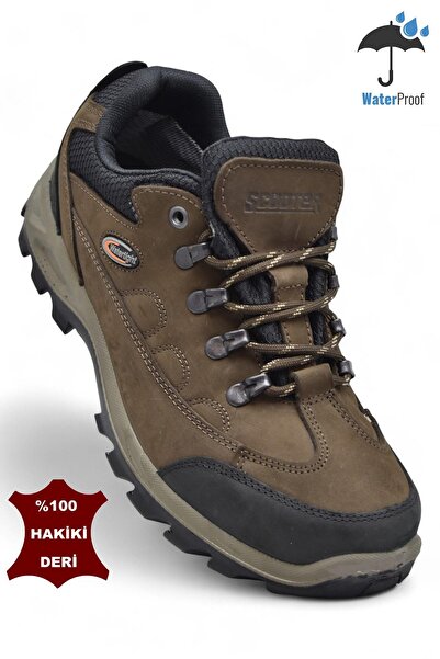 ISPARTALILAR Scooter 5537 Waterproof Guaranteed Genuine Leather Men's Shoes Boots