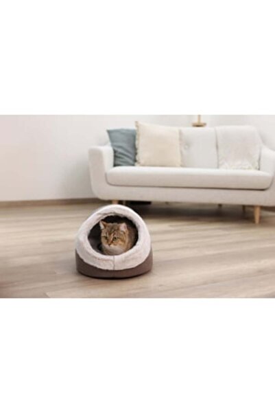 KERBL Jana cat bed - brown, 41 x 50 cm