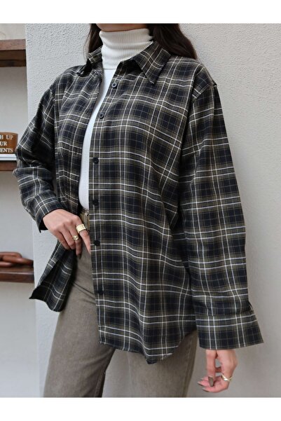 ESRAHELVACI Oversize Plaid Shirt