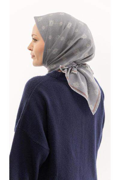 locella Soft Pamuk Eşarp Gri-7