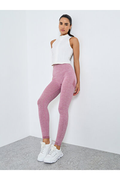 Styli Seamless Tonal Jacquard Leggings