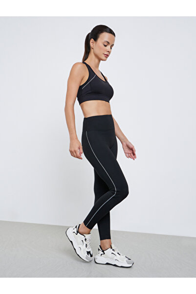 Styli Contrast Single Line Side Piping Leggings