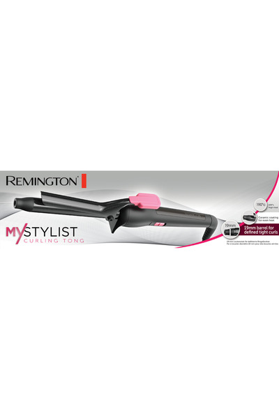 Remington My Stylist CI1A119 Ceramic coating 190º 19 mm Black/Pink