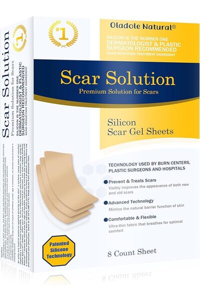 Oladole Natural محلول الندبات 8 قطع