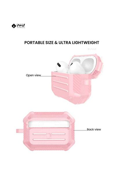 ineix Protective Case Cover With Carabiner For Apple AirPods