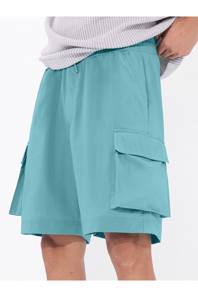 The Souled Store By Styli Men Blue Knee Length Cargo Shorts