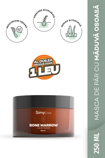 SimyCare Mască de Păr Fără Sare cu Măduvă Osoasă – 250 ml