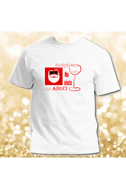 OEM Men's T-shirt Dear Santa, don't forget to bring WINE 100% cotton