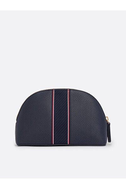 Tommy Hilfiger Women Space Blue Pebble Grain Dome Washbag